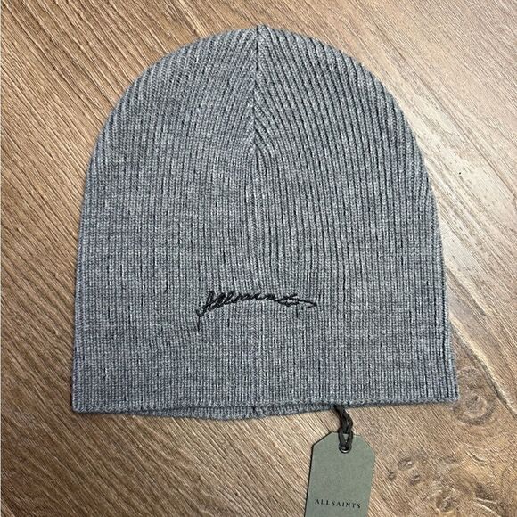 All Saints | Logo Embroidered Beanie‎ - Picture 1 of 6